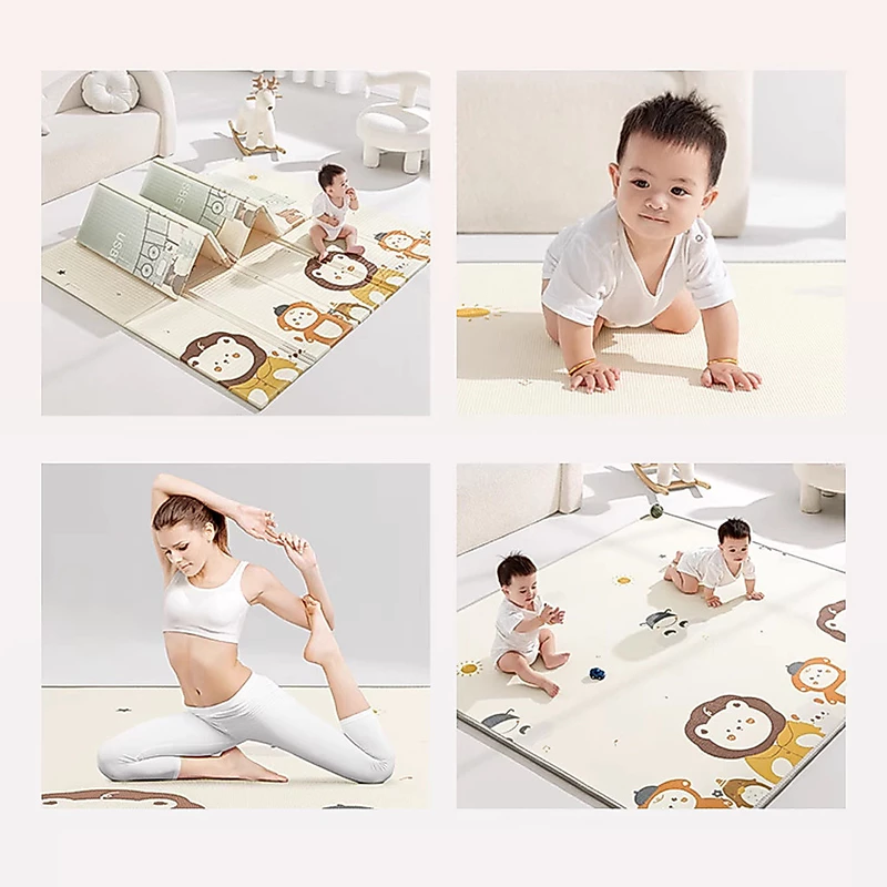 Tapete Infantil Emborrachado Dupla Face 200x180cm Anti Impacto para Bebê — foto 7