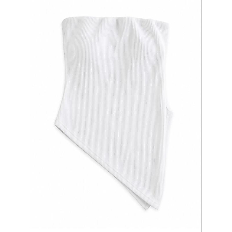 Blusa Tomara que Caia Canelada Assimétrica Feminina