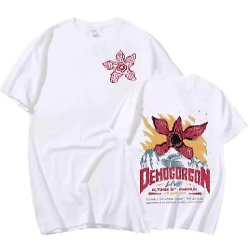 Camiseta Unissex Stranger Demogoron Basico 100% Algodão Serie Things Em Alta Estilosa — imagem 2 de 2