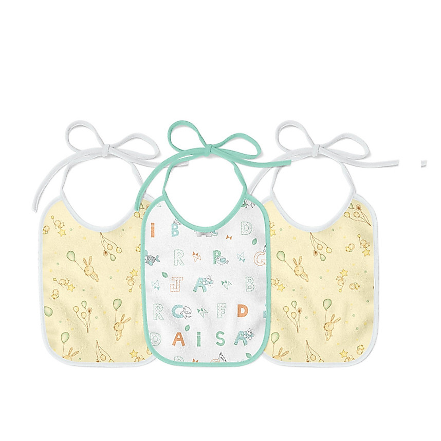 Kit Babador Papi Felpudo Estampado 03 Peças