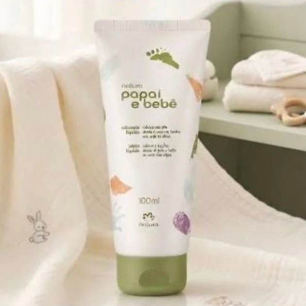 Hidratante Papai e bebê Natura mesma fragrância do Mamãe e bebê