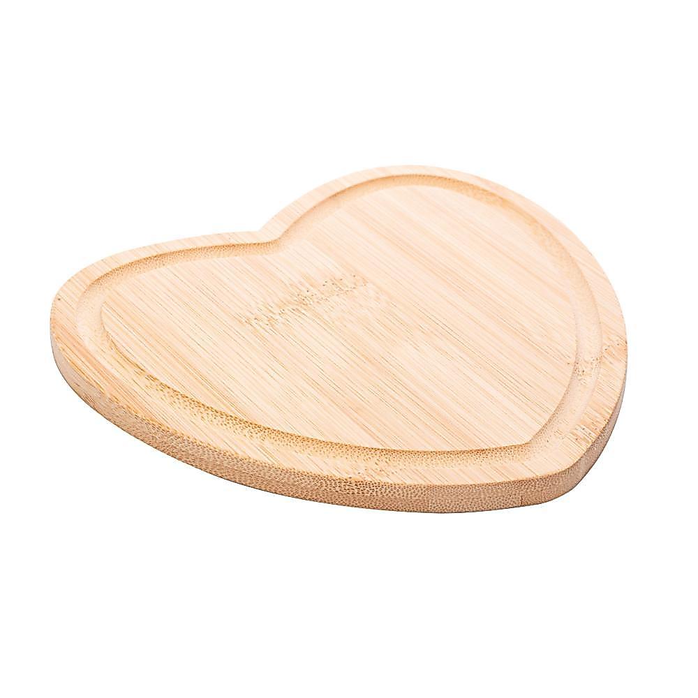 Tábua Lyor de Bambu Heart 17cm x 16,5cm x 1cm
