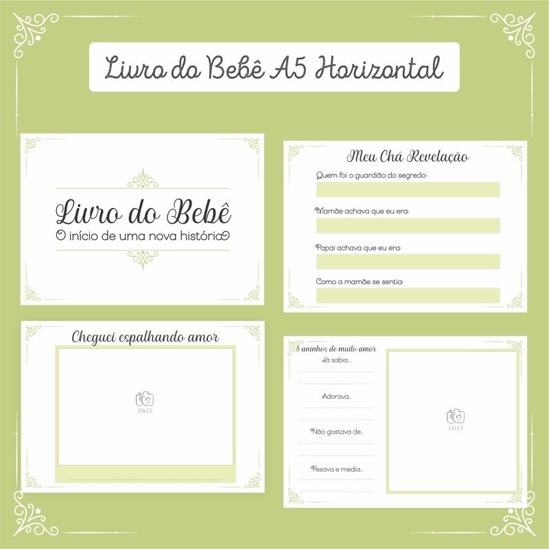 Livro do bebê Personalizado Maternidade menina e menino, livro de recordações, livro de memórias — imagem 2 de 2