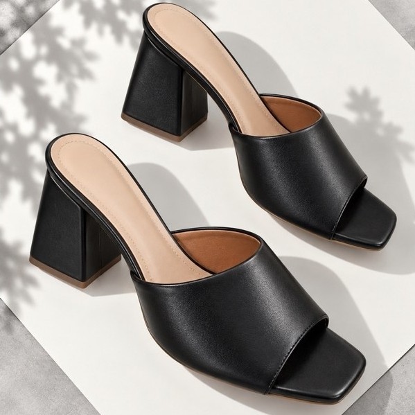 Tamanco Feminino Salto Grosso 8 cm Classic Bloco Cores Conforto Inspiração Blogueira Moda Verão