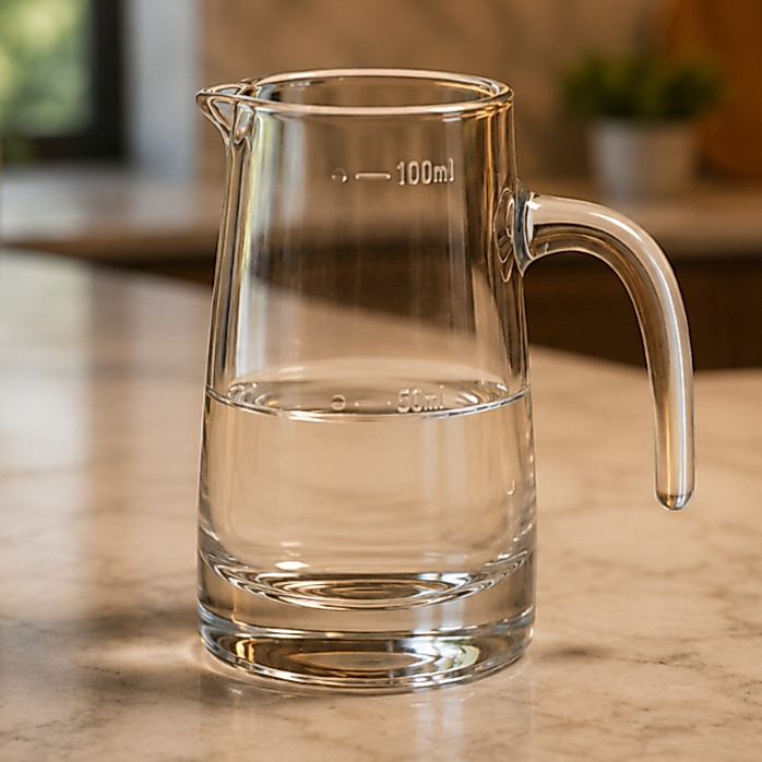 Dosador Medidora De Vidro Transparente Para Cozinha 100ml Hauskraft