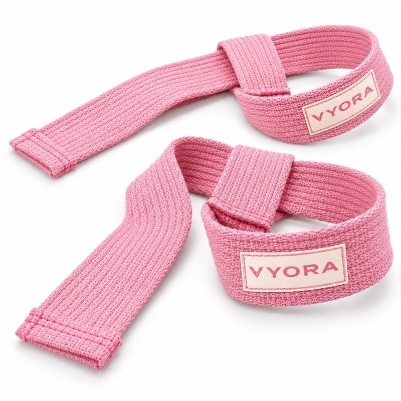 Strap Musculação Vyora – Par de Straps para Academia, Treino, Levantamento de Peso e Puxadas