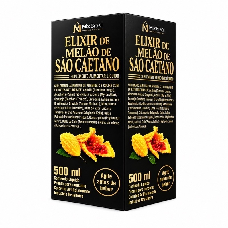 Elixir de Melão de São Caetano 500ml Suplemento alimentar liquido — imagem 2 de 2