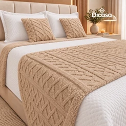 Kit Peseira Para Cama 3 Peças 2 Capas de Almofadas Decorativa Flannel Fofinho Macio Casal Queen King