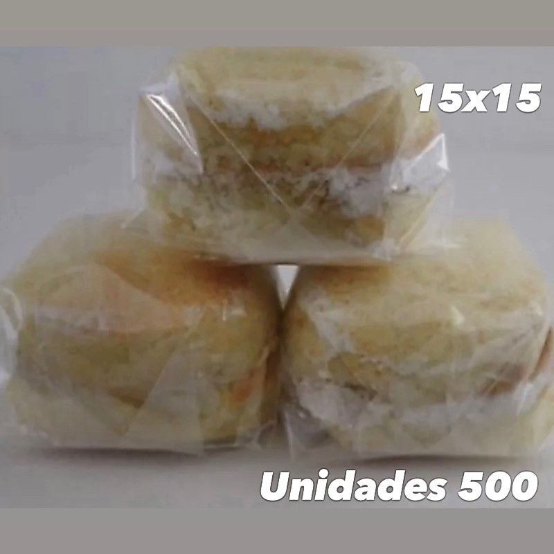 500 embalagem bem casado doces 15x15 celofane transparente SEM TORÇÃO