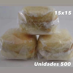 500 embalagem bem casado doces 15x15 celofane transparente SEM TORÇÃO