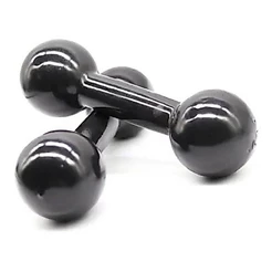Par de Halter 01Kg - Emborrachado - Academia/Musculação/Fisioterapia