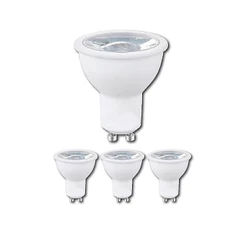 kit 2, 3 ou 4 Lâmpada Dicroica Led 7w Mr16 Gu10 Bivolt 3000k 4000k 6000k Para Spot