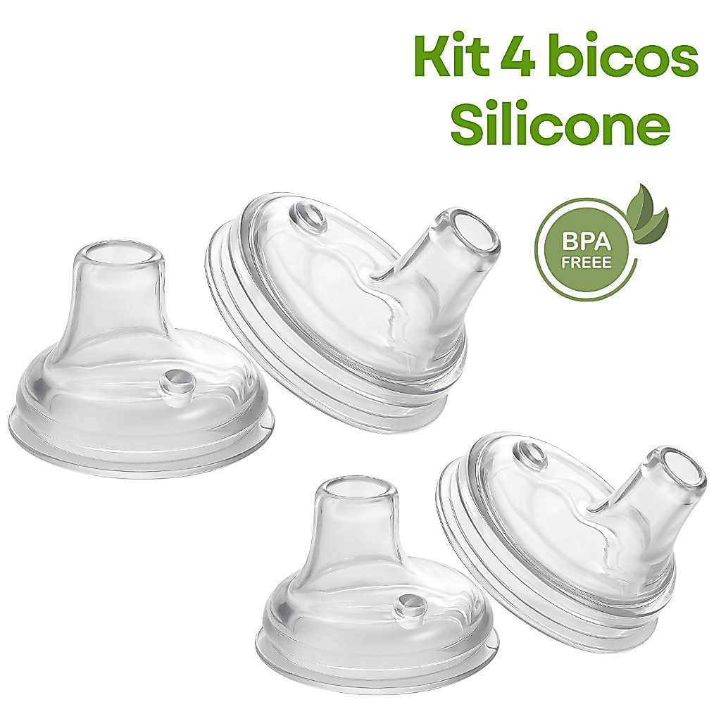 kit 4 Bicos Refil Para Copo Anti Vazamento CEFISA