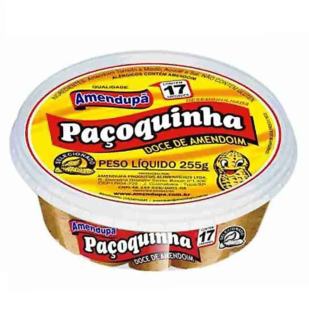 Paçoca Rolha Embrulhada 225g - Amendupã