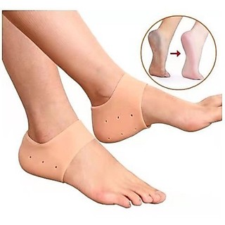 1/2/3 Pares Meia Palmilha Silicone Gel Ortopédica Calcanhar Esporão Cor Da Pele