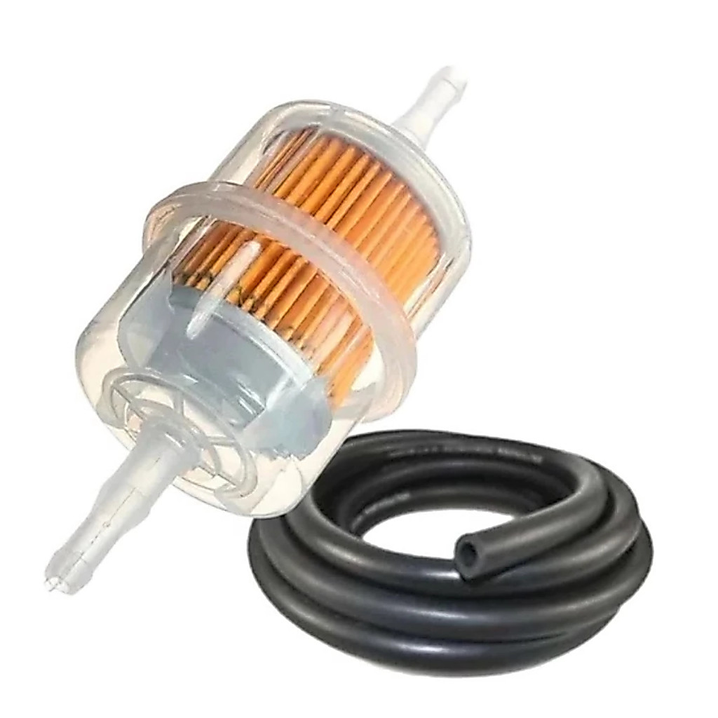 Kit Filtro Combustível Universal Moto Carburada + 25cm Mangueira Gasolina Cg Titan Fan 125 150