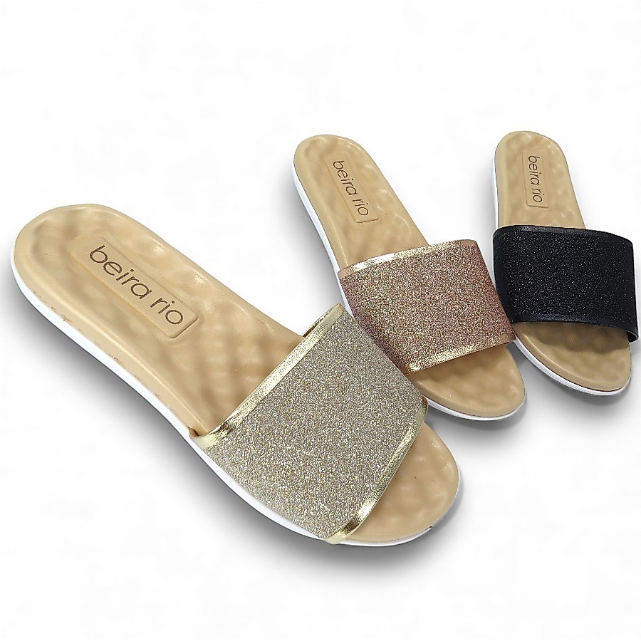 Chinelo Slide Feminino Beira Rio 8360353 Glitter