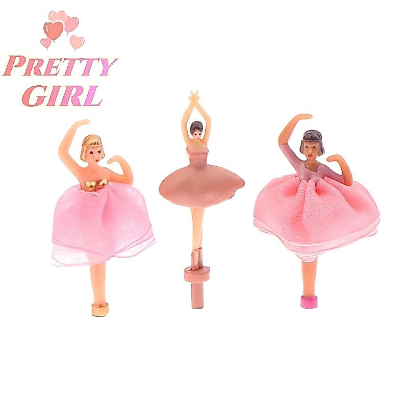 [Pretty ggirl] Caixa De Música Bonecas Bailarina Meninas Estatuetas Fada Princesa Ornamento Dança Oito Tons Decoração Ac