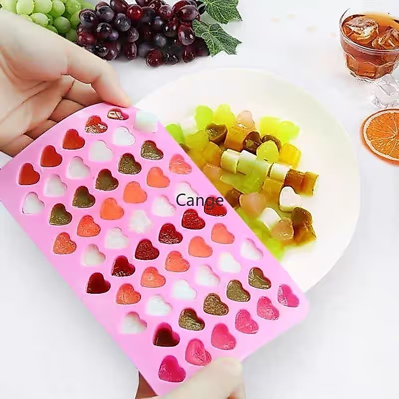 Molde Em Forma De Coração Mini QQ Doces DIY Cozimento Decoração De Bolo De Sílica Cola Para Queda