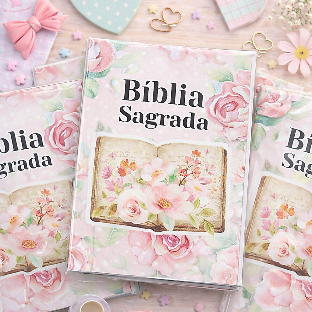 Mini Bíblia Lembrancinha Kit 20 un 5x7cm | Batizado, Primeira Comunhão, Crisma, Casamento e Eventos Religiosos