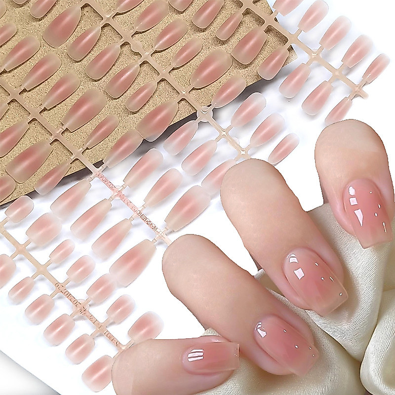 30 Pçs Ponta Do Prego Unhas Falsas Moda Wearable Simples Cobertura Completa Imprensa Em DIY Usar Ferramenta De