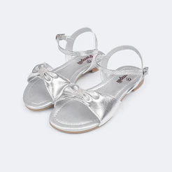 Sandália Infantil Pampili Iris com Laço Rosa Glace Pampili