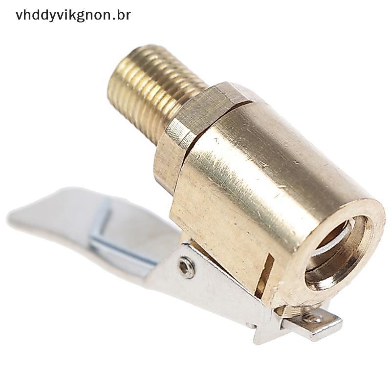 vhddyvikgnon 8mm Pneu De Carro Roda Ar Chu Inflator Bomba Válvula Clipe Conector Adaptador BR