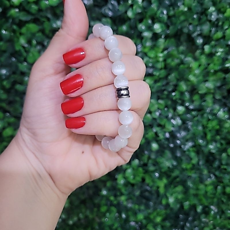 Pulseira Selenita 8mm