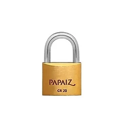 Cadeado Latão 20mm com 2 Chaves - Papaiz