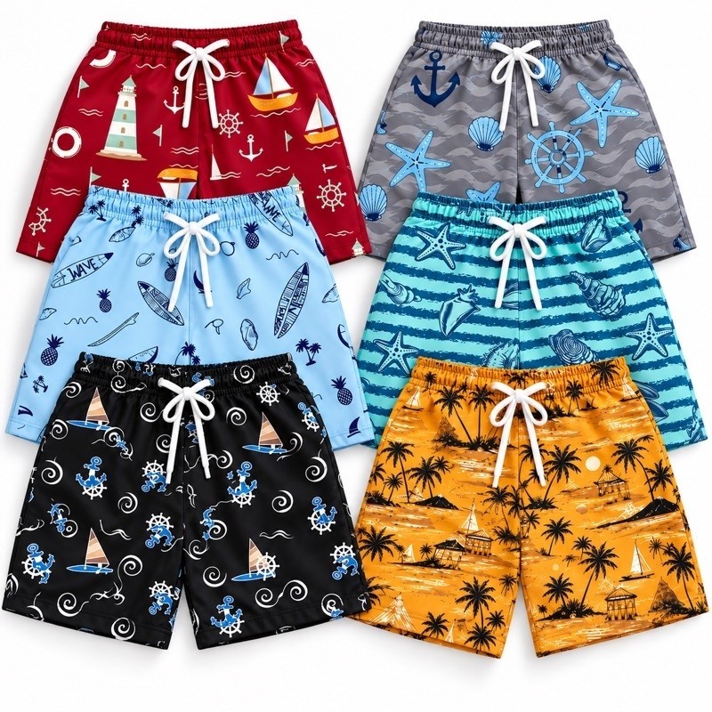 Kit 4 Bermudas infantil Menino Tactel