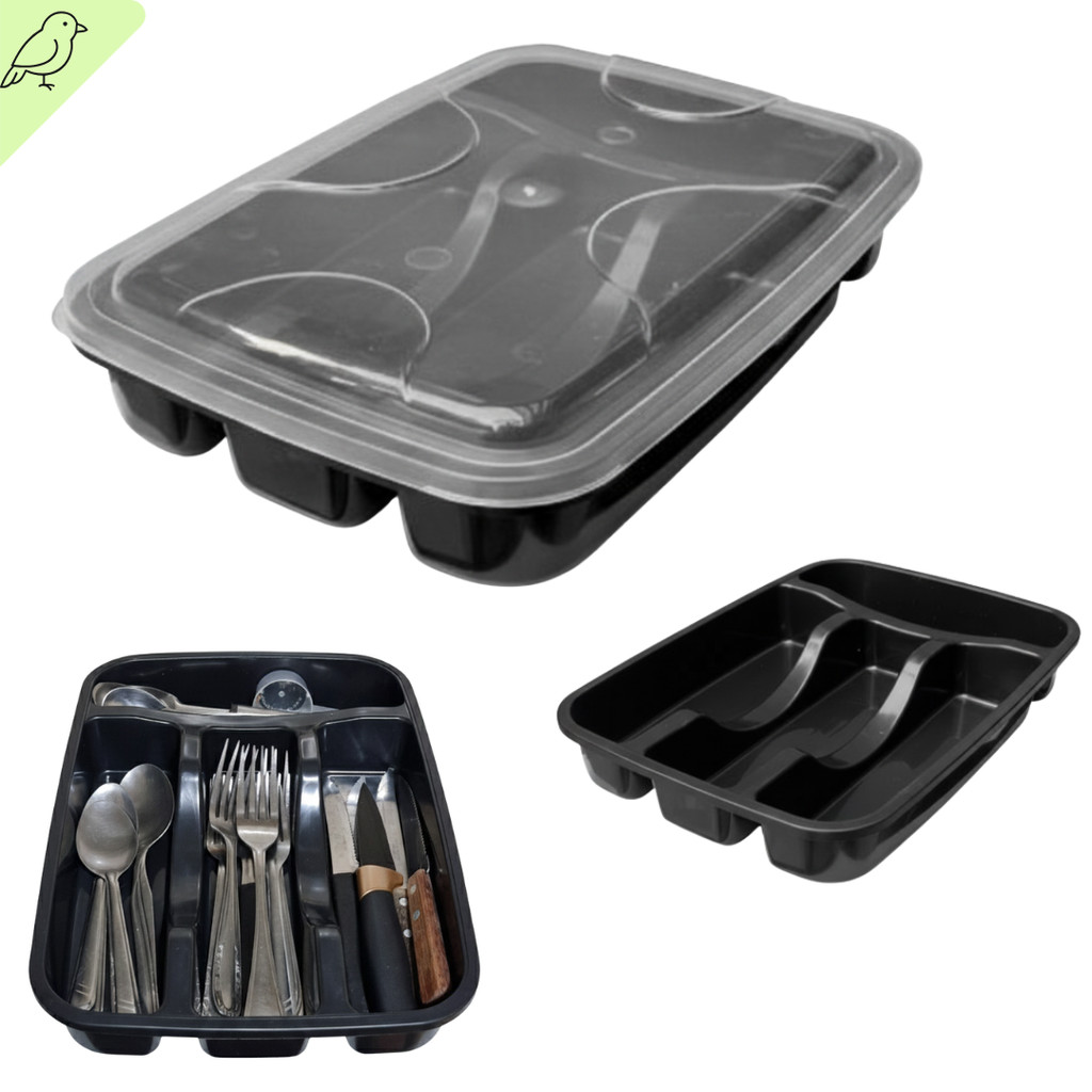 Porta Talher Faca Garfo com Tampa Utensílios Cozinha para Gaveta Doméstica Lar Organizado em Oferta na Shopee