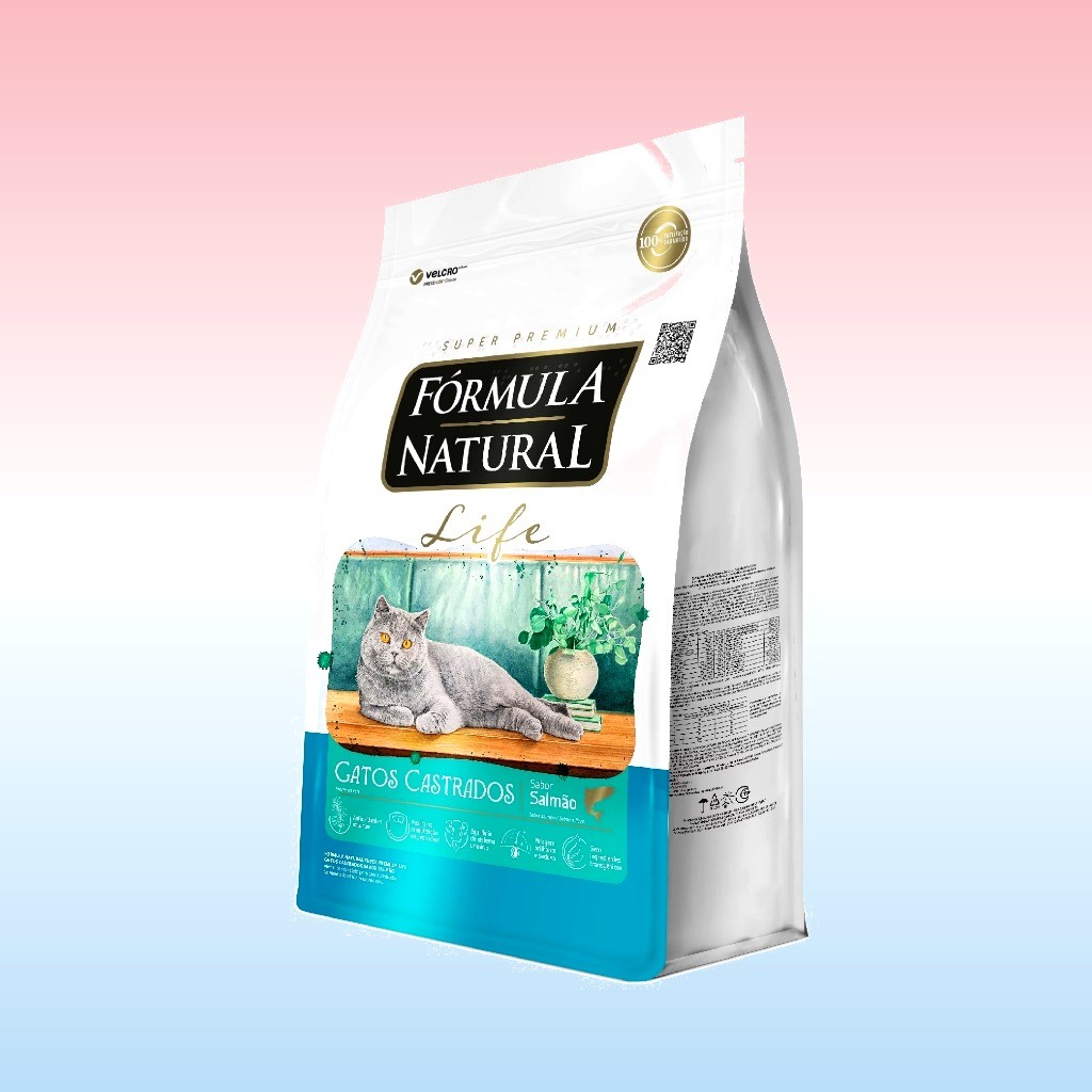 Ração Seca Gatos Castrados Sabor Salmão 15kg