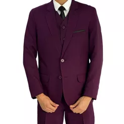 terno Oxford Slim Italiano Masculino Social Elegante