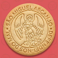 Cortador de Biscoito Oração São Miguel Arcanjo Amem Anjo Religioso