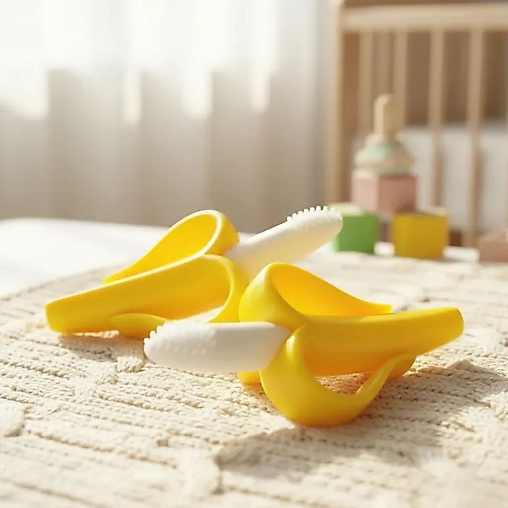 Escova Dente Massageador de Gengiva Para Bebes de Silicone Antistress Dentição Infantil