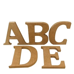 Letra em MDF 12 cm de altura 18 mm de profundidade Cru e Numeros Decoração Festa Mesa Fica Em Pè
