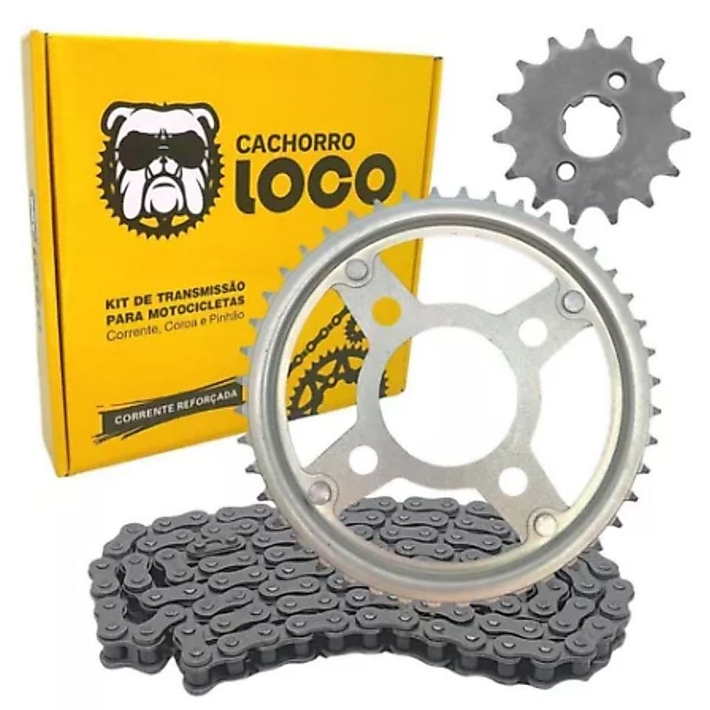 Kit Relacao Transmissao Tração Cg Titan Fan 160 2016 à 2025 aço 1045 PROMOÇÃO