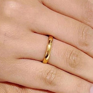 Aliança 1 Anel 3mm Compromisso Namoro-prata e dourado