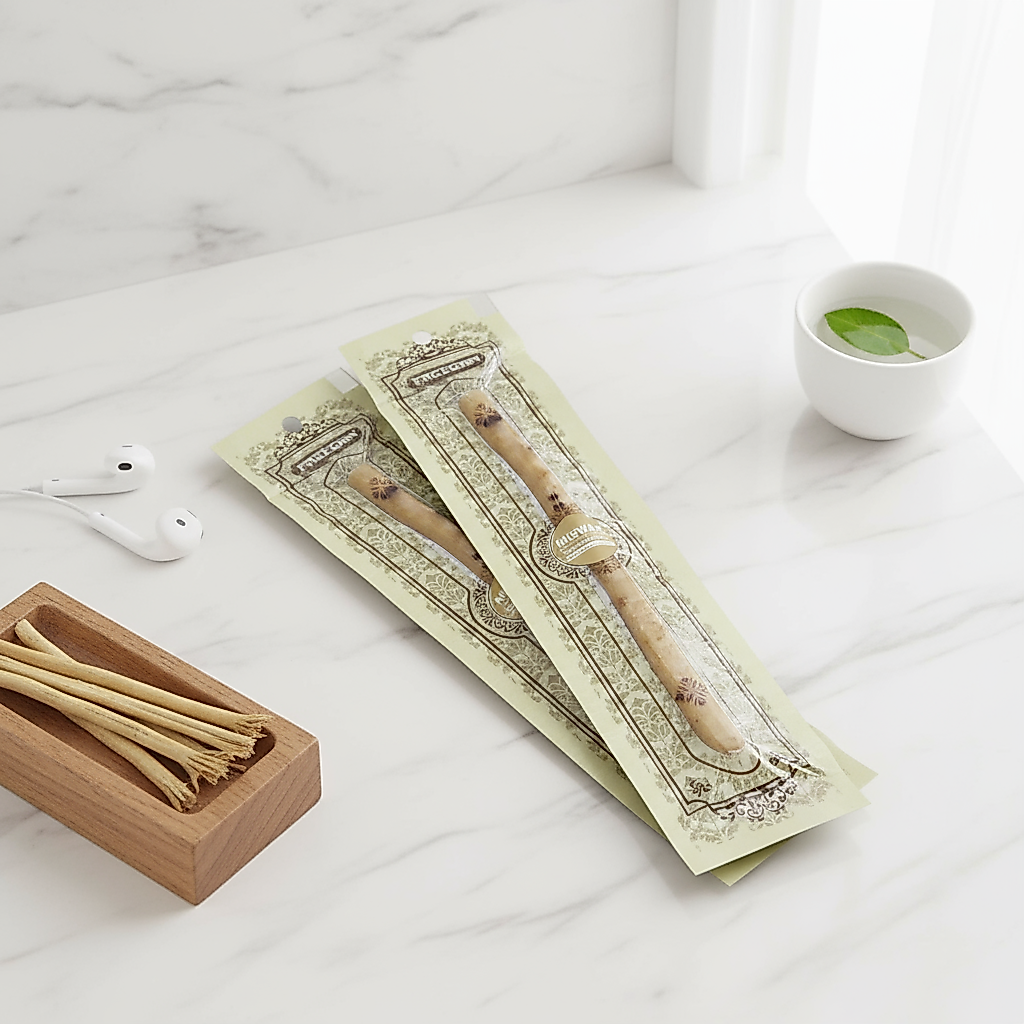 FREEGRIN Paus de Escova de Dentes Miswak - Chiclete Natural Tradicional Selado a Vácuo para Gengivas Saudáveis e Hálito