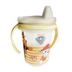 Copo Infantil Antivazamento De Transição Com Alça E Tampa 330ml Patrulha Canina Plasútil