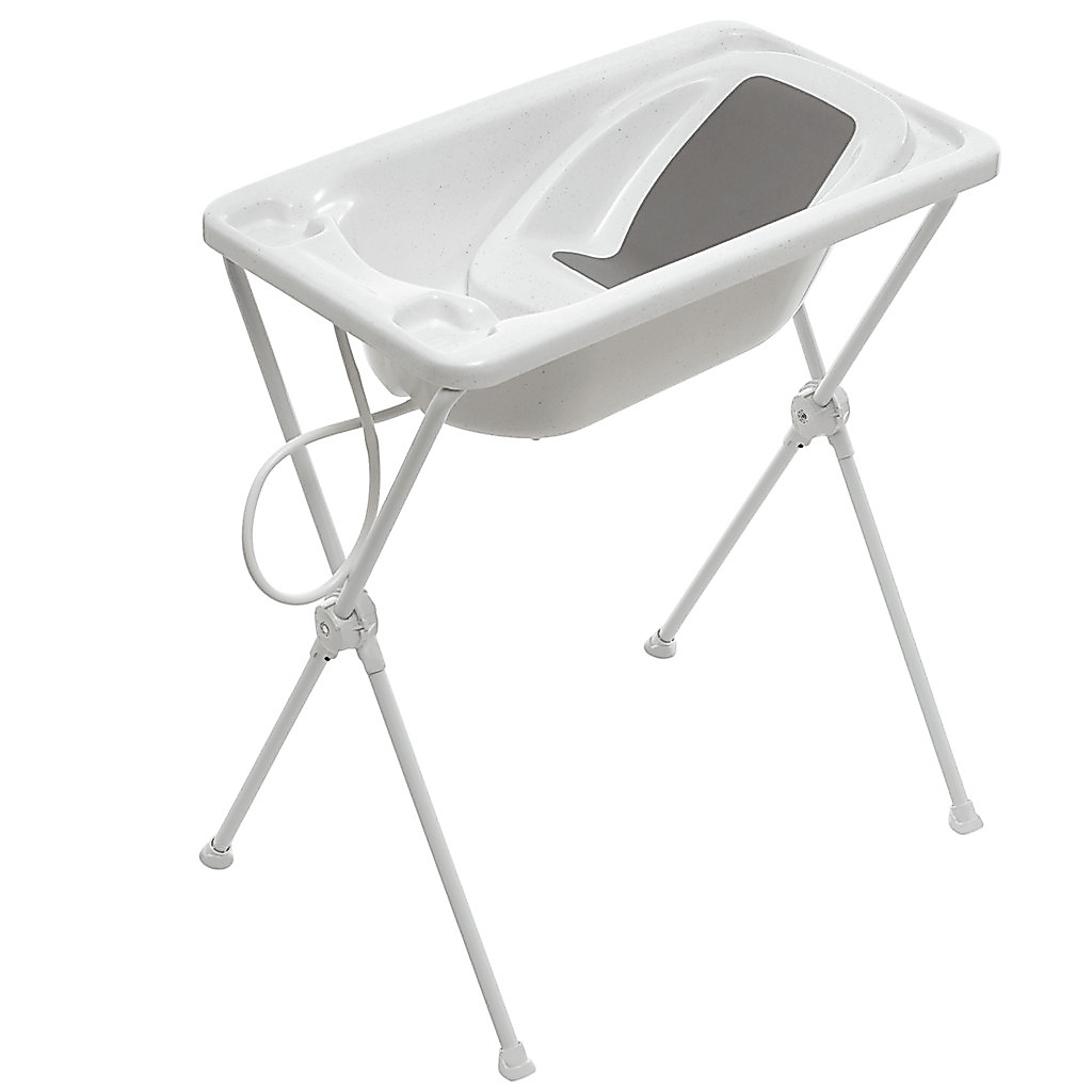 Banheira para Bebe Com Suporte Galzerano Acqua Trio Branca