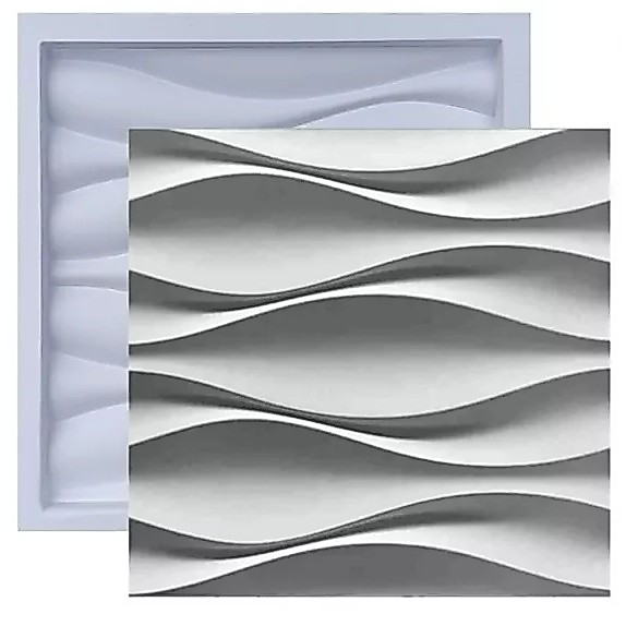 Forma 3D Para gesso Modelo Dunas 30x30cm
