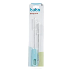 Kit 2 Escovas de Limpeza para Canudos Buba Azul