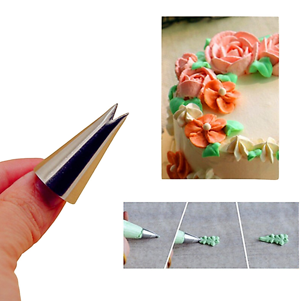 Bico de Confeitar Folha 352 Sem Emenda Decorar Bolo Doces Confeitaria Profissional Decoração Flores