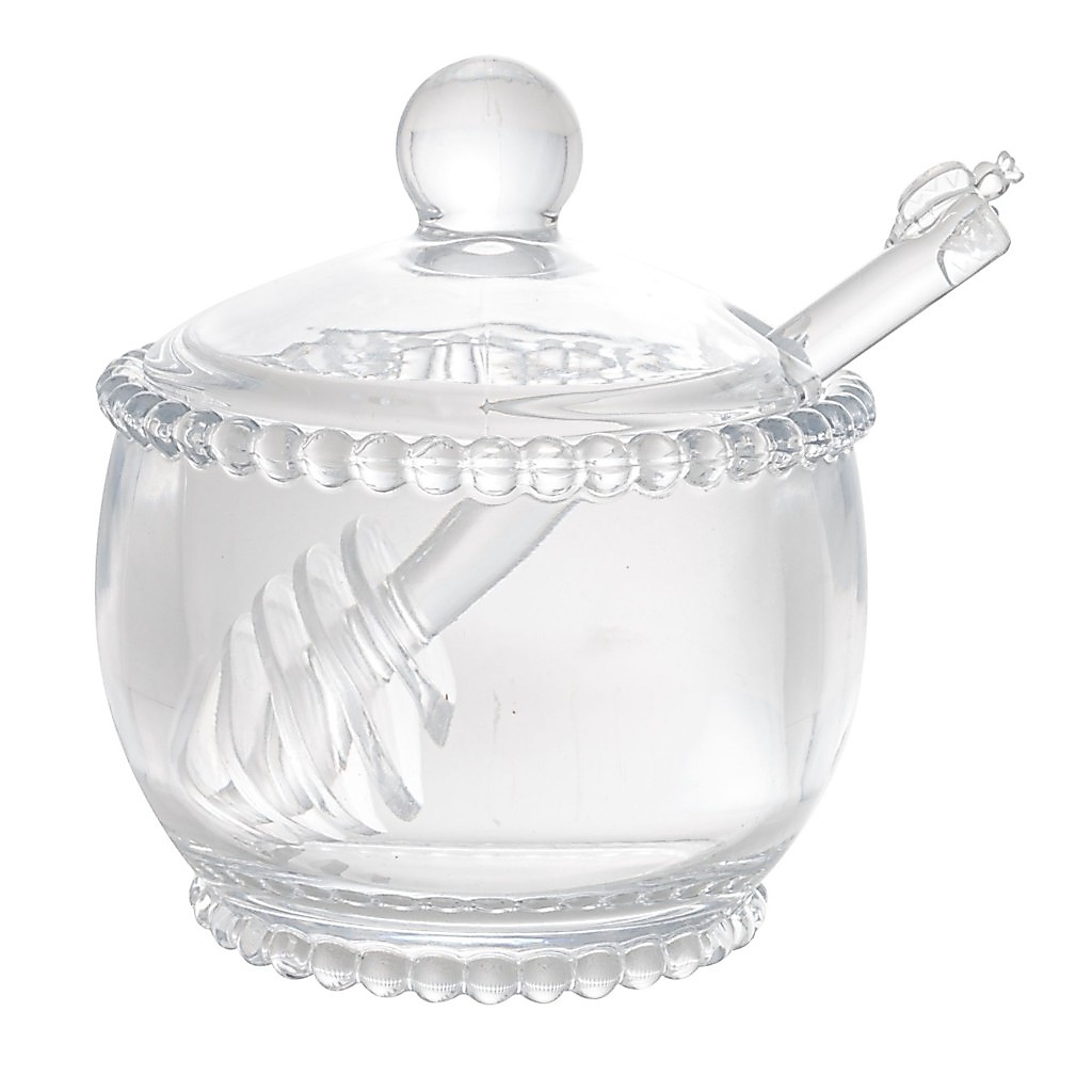 Meleira Pearl com Tampa Pegador de Mel Cristal Wolff · foto 2