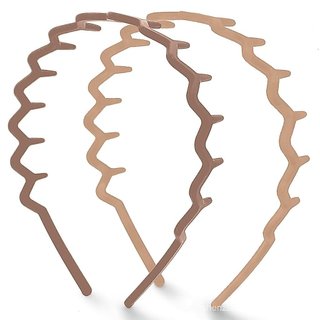 Faixas de Cabelo Zig Zag Kitsch para Mulheres – Acessórios de Moda para Penteados com Cabelo Penteado para Trás – Faixas