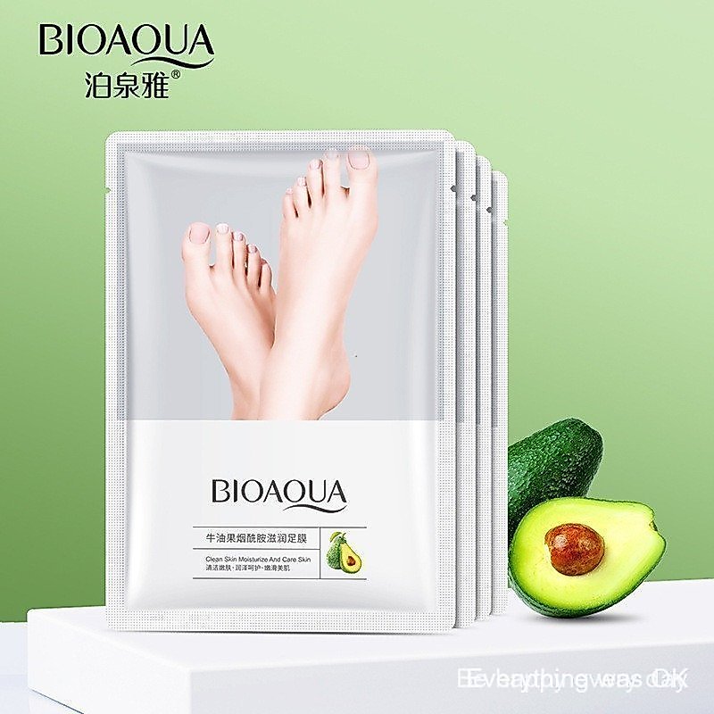 CFC BIOAOUA CFC Máscara para os Pés de Abacate, Esfoliante para os Pés, Remove Pele Morta e Cutículas, Cal 49BD VFRI 2FQ
