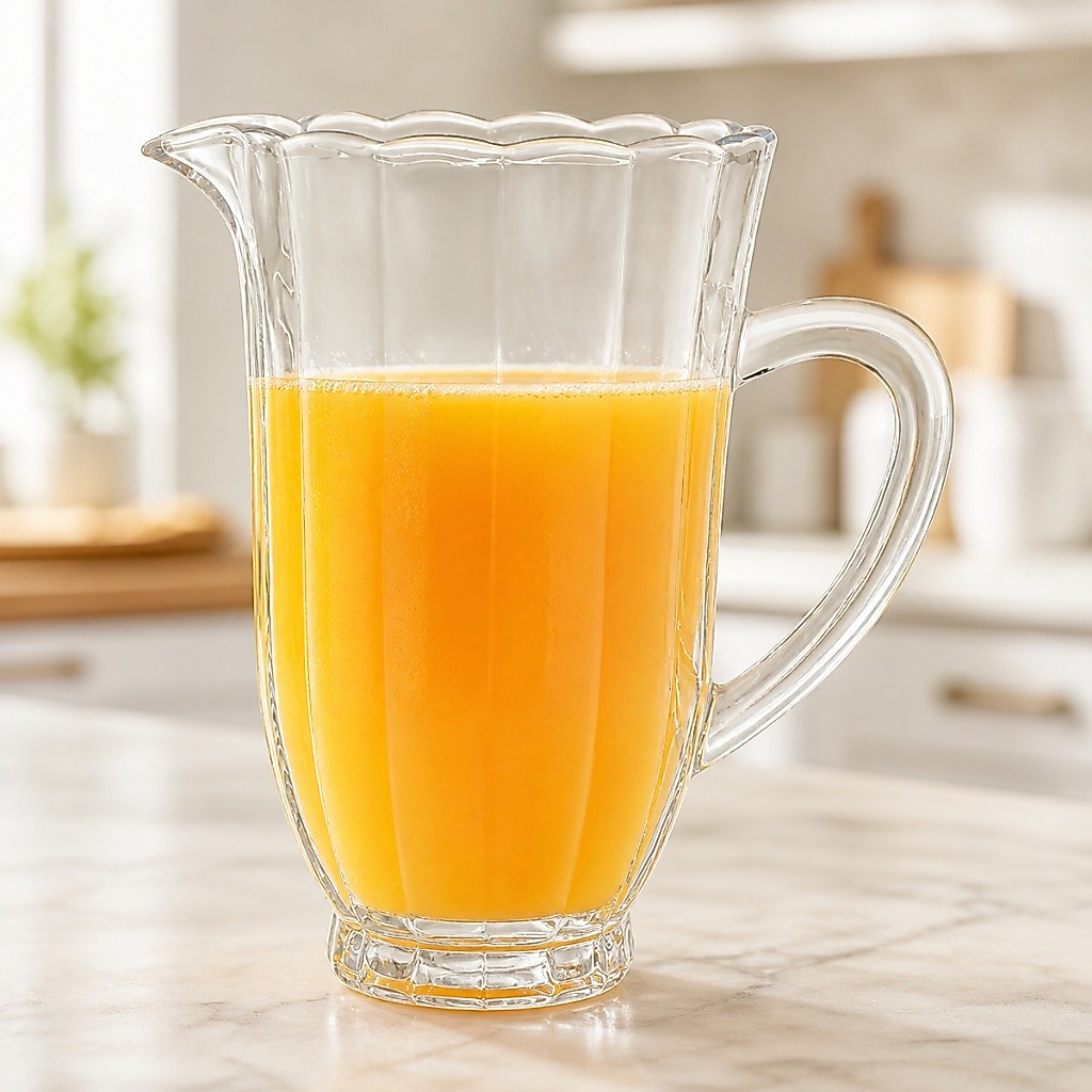 Jarra Para Água e Suco De Vidro Peach 1,2 Litros Hauskraft Multicor
