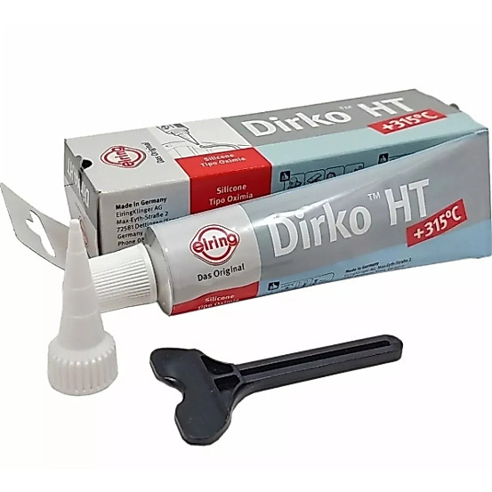 Cola Silicone Cinza Para Vidro Fogao Alta Temperatura Elring