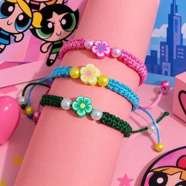 Kit Pulseiras Artesanal da Amizade Meninas Super Poderosas